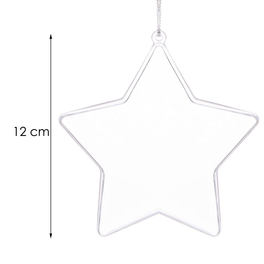 CA2012 ACRYLIC STAR 12 CM hinta ja tiedot | Juhlakoristeet | hobbyhall.fi