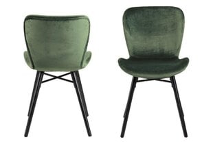 2 tuolin setti Batilda A1, vihreä/musta hinta ja tiedot | Home4You Huonekalut ja sisustus | hobbyhall.fi