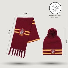 Harry Potter hattu ja huivi punainen (yksi koko) hinta ja tiedot | Naamiaisasut | hobbyhall.fi