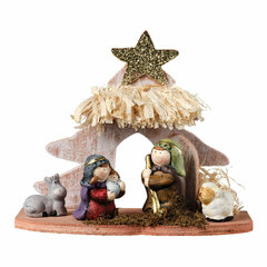 Christmas Prequel Scene Decor (15 x 8 x 13 cm) (6 osaa) hinta ja tiedot | Joulukoristeet | hobbyhall.fi