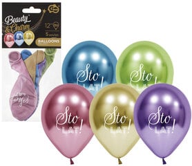 Balloons Sadavuotiset Platina 5 Kpl. hinta ja tiedot | Ilmapallot | hobbyhall.fi