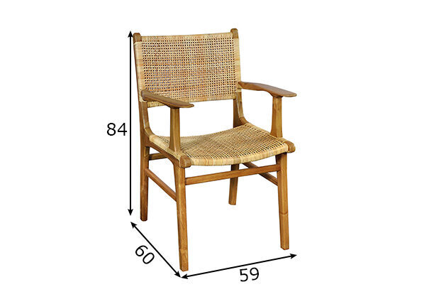 Tuoli SIT 02465-01, ruskea hinta ja tiedot | Ruokapöydän tuolit | hobbyhall.fi