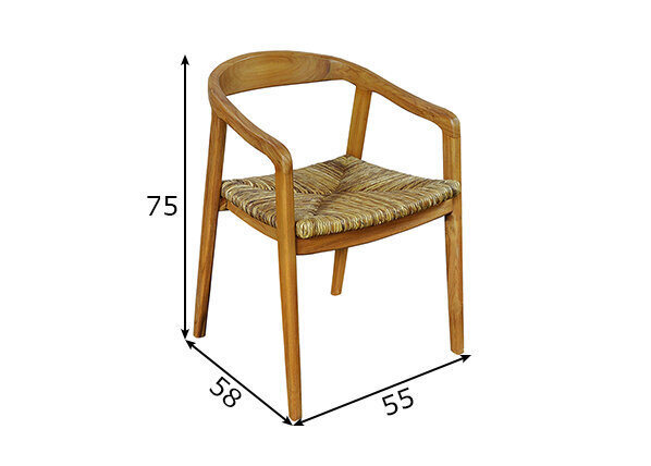 Tuoli SIT 02464-01, ruskea hinta ja tiedot | Ruokapöydän tuolit | hobbyhall.fi