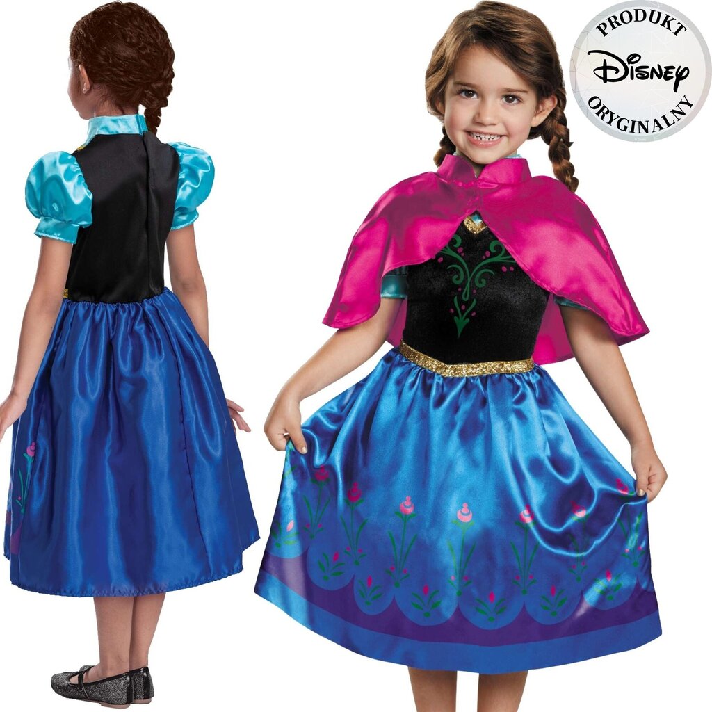 Karnevaaliasu Disney Frozen Anna, 109-123 cm hinta ja tiedot | Naamiaisasut | hobbyhall.fi