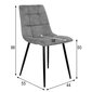 2 tuolin sarja Middelfart, ruskea hinta ja tiedot | Ruokapöydän tuolit | hobbyhall.fi