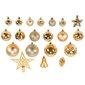 Golden Christmas Tree Baubles 45 PCS SYSD1688-199 hinta ja tiedot | Joulukuusen koristeet | hobbyhall.fi