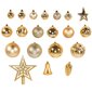 Golden Christmas Tree Baubles 45 PCS SYSD1688-199 hinta ja tiedot | Joulukuusen koristeet | hobbyhall.fi