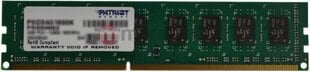 Patriot DDR3 4 GB 1600MHZ PATRIOT CL11 (PSD34G16002) hinta ja tiedot | Muisti (RAM) | hobbyhall.fi