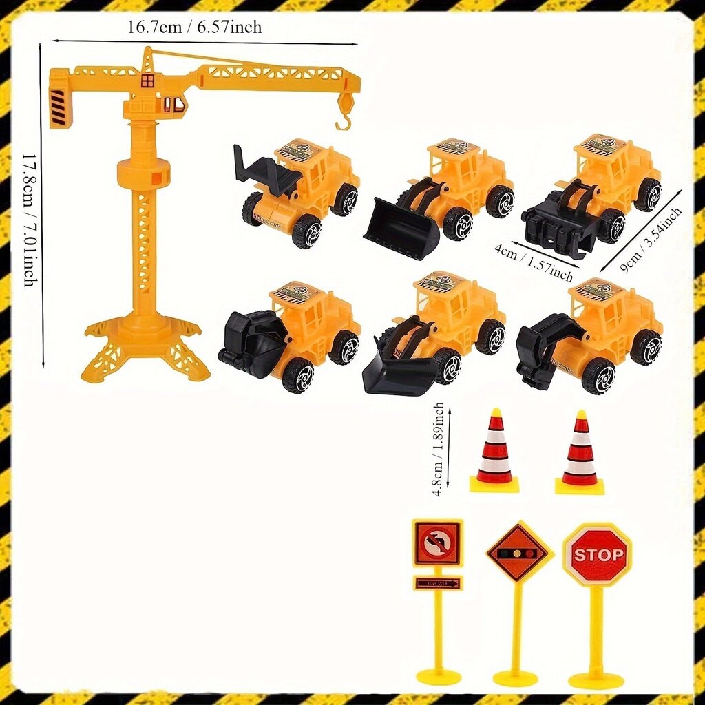 Kaivinkone/trukki -teemaiset kakunkoristeet, 12kpl hinta ja tiedot | Juhlakoristeet | hobbyhall.fi