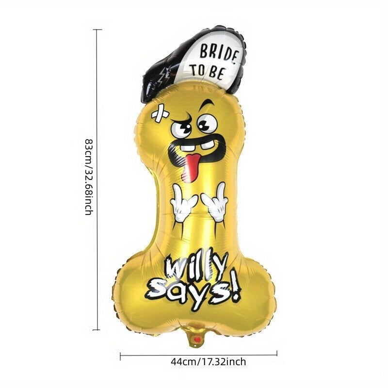 1 kpl valtava peniksen muotoinen folioilmapallo hinta ja tiedot | Juhlakoristeet | hobbyhall.fi