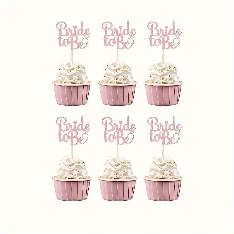 Pack/12 kpl morsian cupcake-päällisiksi hinta ja tiedot | Juhlakoristeet | hobbyhall.fi