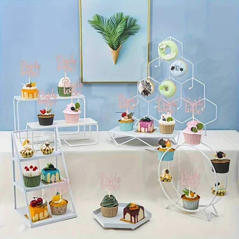 Pack/12 kpl morsian cupcake-päällisiksi hinta ja tiedot | Juhlakoristeet | hobbyhall.fi