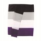 LGBT SUURI sateenkaarilippu 90x150cm ASEXUALITY F10 hinta ja tiedot | Liput | hobbyhall.fi