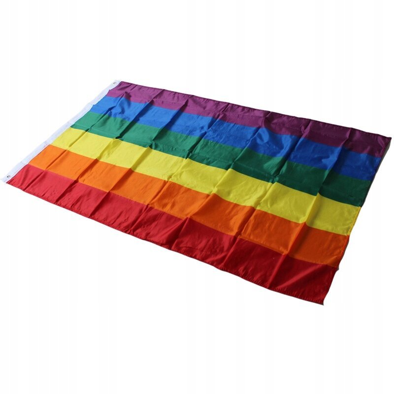 LGBT Sateenkaarilippu LARGE 90x150cm hinta ja tiedot | Liput | hobbyhall.fi