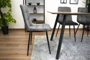 4-tuolisetti Sara, harmaa hinta ja tiedot | Ruokapöydän tuolit | hobbyhall.fi