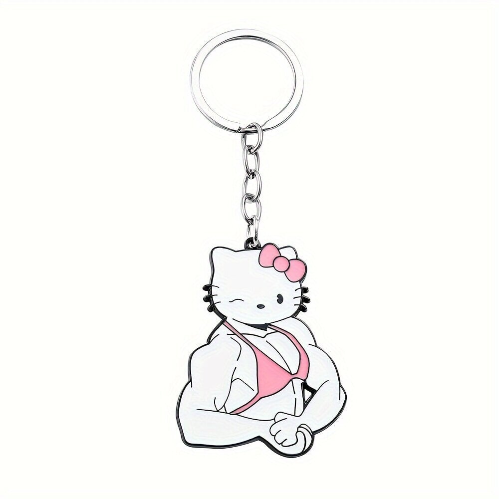 Kawaii avaimenperä hello kitty kuromi anime lihas hauska metallinen reppu riipus lelu lahja hinta ja tiedot | Juhlakoristeet | hobbyhall.fi