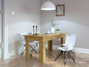 Ruokapöytä NORE Madras 160, ruskea hinta ja tiedot | Ruokapöydät | hobbyhall.fi