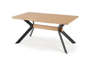 Jatkettava pöytä Halmar Bacardi, ruskea/musta. hinta ja tiedot | Ruokapöydät | hobbyhall.fi