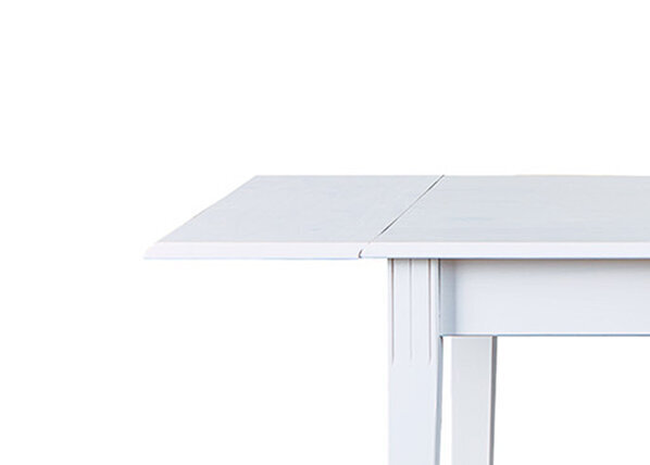 Ruokapöydän jatke Westerland, 30x90 cm, valkoinen hinta ja tiedot | Ruokapöydät | hobbyhall.fi
