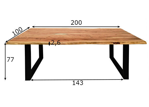 Ruokapöytä Tische 200x100 cm hinta ja tiedot | Ruokapöydät | hobbyhall.fi