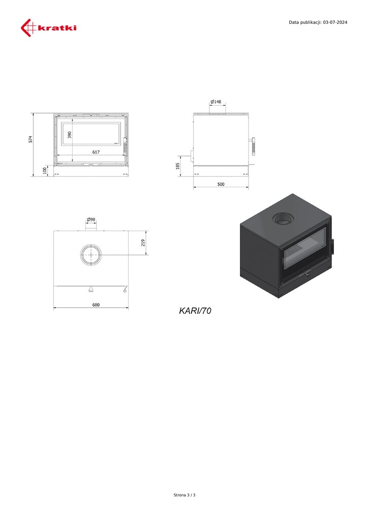 Kari 70 8kW hinta ja tiedot | Takat | hobbyhall.fi