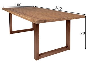 Ruokapöytä Tisch 100x180 cm hinta ja tiedot | Ruokapöydät | hobbyhall.fi