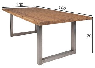 Ruokapöytä Tisch 100x180 cm hinta ja tiedot | SIT Möbel Keittiön kalusteet | hobbyhall.fi