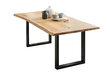 Pöytä SalesFever Laud 391044, ruskea/musta hinta ja tiedot | Ruokapöydät | hobbyhall.fi