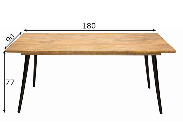 Ruokapöytä Tom Tailor 180x90 cm hinta ja tiedot | Ruokapöydät | hobbyhall.fi