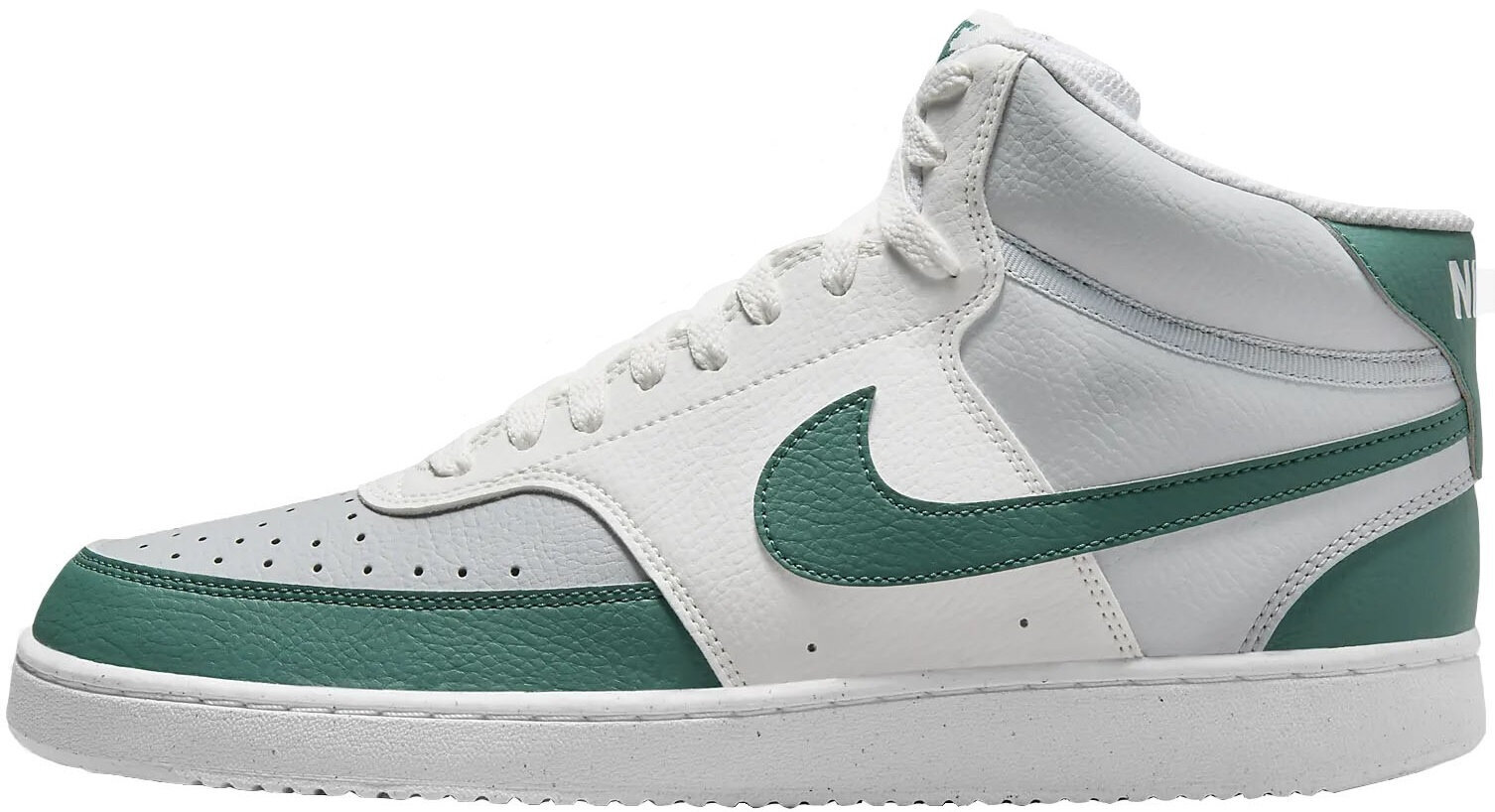 Nike Vapaa-ajan Kengät Miehille Court Vision Mid Nn Grey Green White DN3577 102 DN3577 102/11.5 hinta ja tiedot | Miesten urheilu- ja vapaa-ajan kengät | hobbyhall.fi