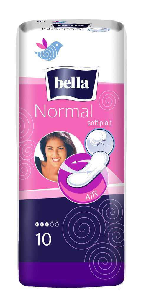 Bella Normaalit terveyssiteet, 10 kpl, 8 pkt hinta ja tiedot | Tamponit ja terveyssiteet | hobbyhall.fi