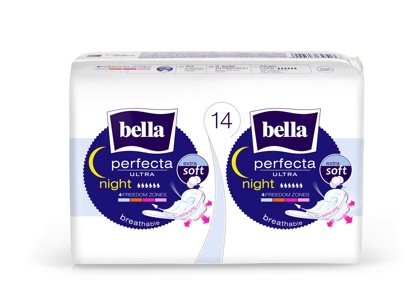 Bella Perfecta terveyssiteet Night Soft 14 kpl, 7 pkt hinta ja tiedot | Tamponit ja terveyssiteet | hobbyhall.fi