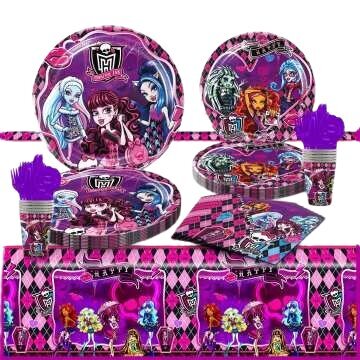 Kertakäyttölautaset Monster High 23 cm, 10 kpl hinta ja tiedot | Tarjoiluastiat ja aterimet juhliin | hobbyhall.fi