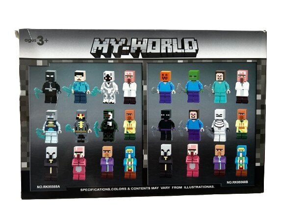 Rakennussarjan hahmot My World Minecraft, 12 kpl hinta ja tiedot | Poikien lelut | hobbyhall.fi