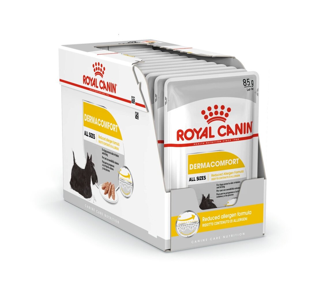 Royal Canin tasapainoinen täysravinto aikuisille koirille, 85gx12 hinta ja tiedot | Koiran märkäruoka | hobbyhall.fi