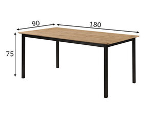 Ruokapöytä Denton 90x180 cm hinta ja tiedot | Ruokapöydät | hobbyhall.fi