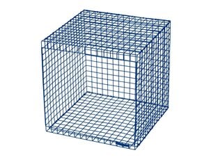 Sohvapöytä Loft24 Wire Cubic, sininen hinta ja tiedot | Sohvapöydät | hobbyhall.fi