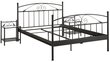 Lova Notio Living Birgit Bed 180x200 cm, musta hinta ja tiedot | Sängyt | hobbyhall.fi