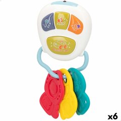 Musikaalinen helistin Colorbaby avaimenperä, 6 kpl. hinta ja tiedot | Vauvan lelut | hobbyhall.fi