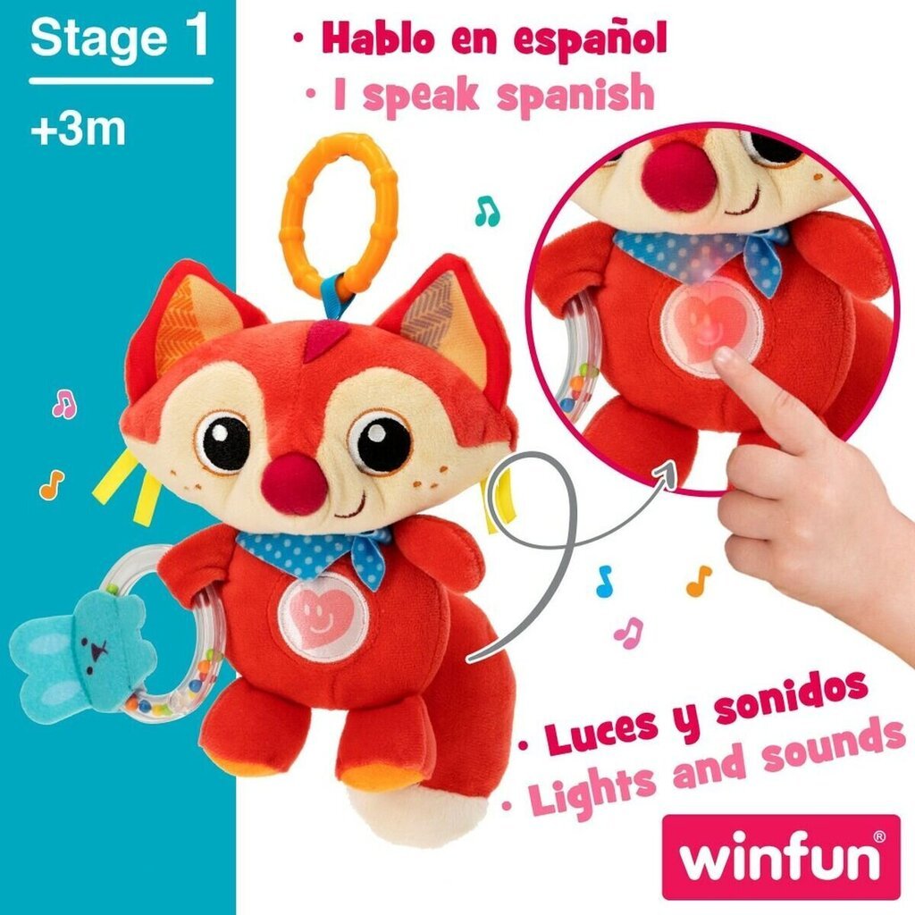 Pehmo helistin Winfun Fox, 6 kpl. hinta ja tiedot | Vauvan lelut | hobbyhall.fi