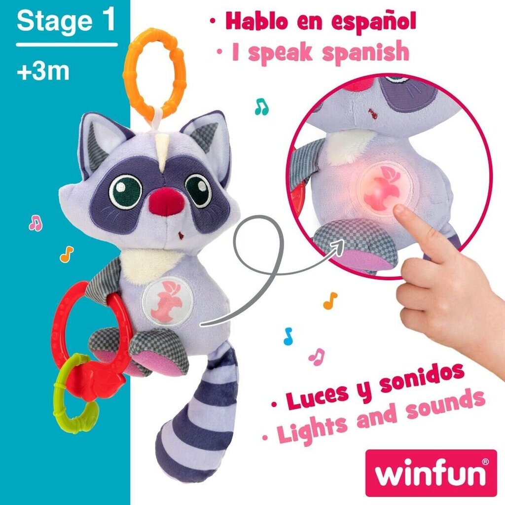 Pehmo helistin Winfun Bear hinta ja tiedot | Vauvan lelut | hobbyhall.fi