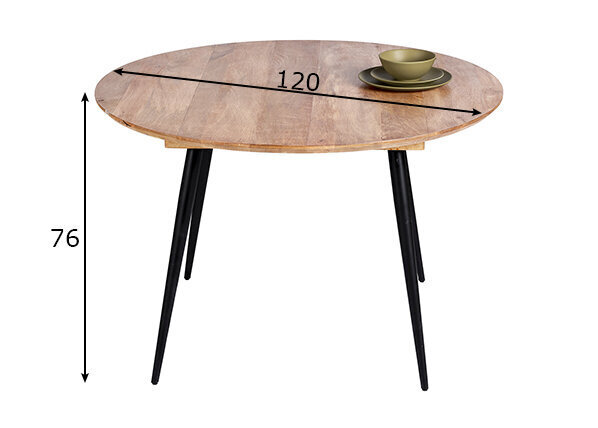 Ruokapöytä SIT Möbel Tom Tailor, ruskea hinta ja tiedot | Ruokapöydät | hobbyhall.fi