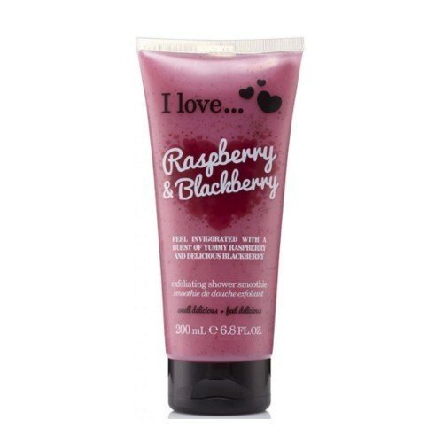 Vartalokuorinta I Love Exfoliating Shower Smoothie Raspberry & Blackberry 200 ml hinta ja tiedot | Vartalokuorinnat | hobbyhall.fi