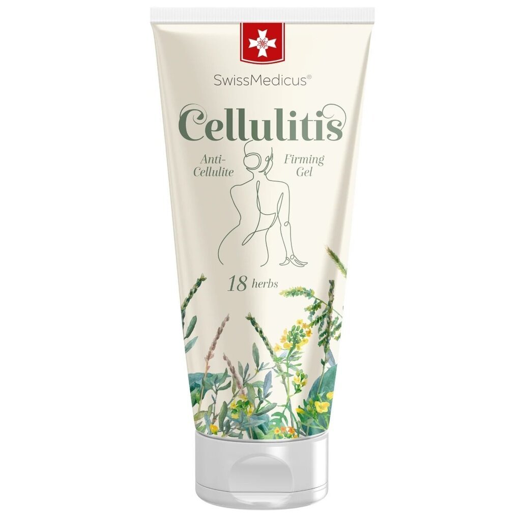 Sveitsin Solmaz Cellulitis-geeli, 200 ml hinta ja tiedot | Selluliittia ehkäisevät tuotteet | hobbyhall.fi