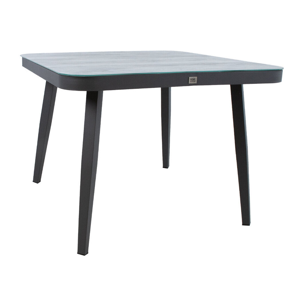 MARIE Pöytä 100x100xH74cm, harmaa hinta ja tiedot | Puutarhapöydät | hobbyhall.fi