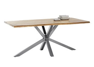 Pöytä, ruskea/musta hinta ja tiedot | Ruokapöydät | hobbyhall.fi