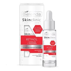 Bielenda Skin Clinic Professional Retinol Seerumi kohottava ja rakennepaikkaava, 30ml. hinta ja tiedot | Kasvoöljyt ja seerumit | hobbyhall.fi