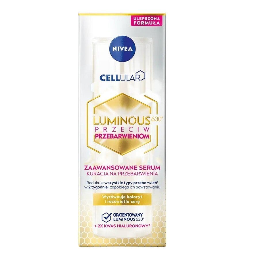 Nivea Seerum Cellular Luminous 630 Anti-pigmentaatio kasvoseerumi, 30 ml hinta ja tiedot | Kasvoöljyt ja seerumit | hobbyhall.fi