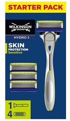 Wilkinson Sword Hydro 5 Skin Protection Herkälle Iholleni : Sähkerautakone, 1 kpl + 4 vaihdettavaa terästä hinta ja tiedot | Parranajo ja karvanpoisto | hobbyhall.fi