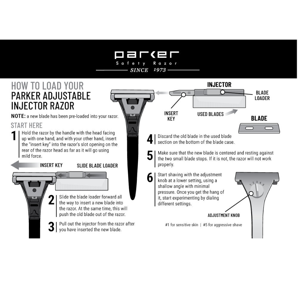 Parker Säädettävä partakone, malli InjRzr hinta ja tiedot | Parranajo ja karvanpoisto | hobbyhall.fi